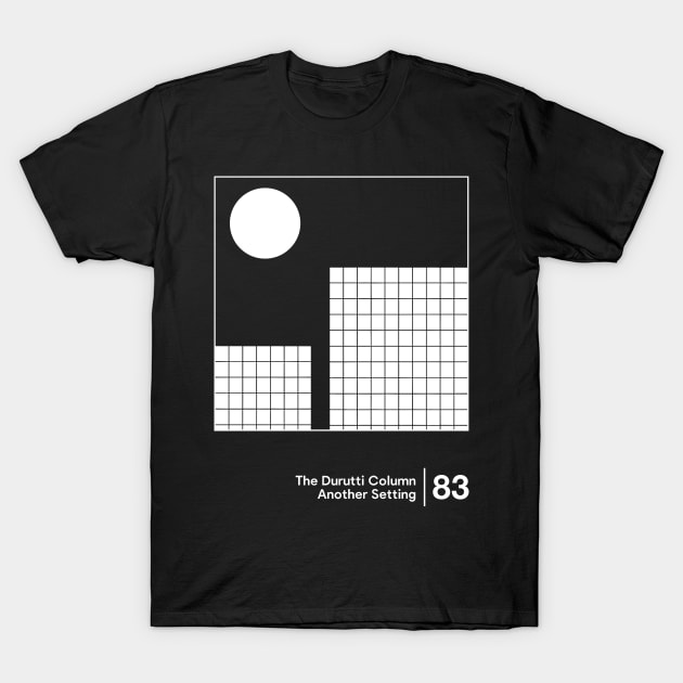The Durutti Column - Minimal Graphic Design Tribute T-Shirt by saudade